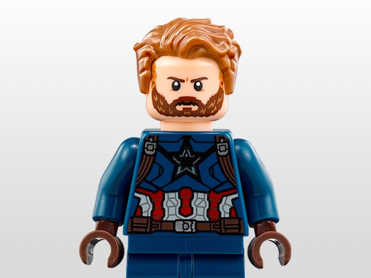 LEGO Superhelden Unendlichkeit Krieg Captain America Bart Minifigur 2018 Von 